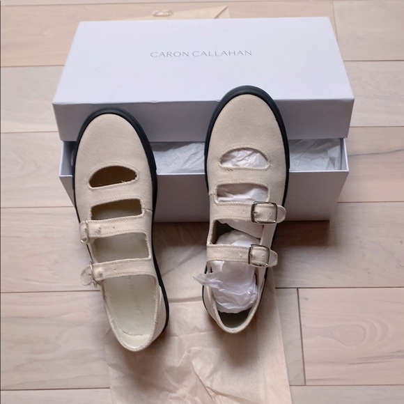 Caron Callahan Shoes - Caron Callahan Simona canvas sneakers, natural canvas 41 9.5/10 BNIB
